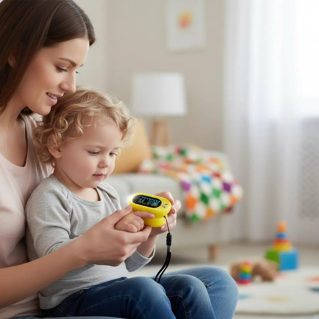 Med-Pat "Ducky" PXC-1 Kids Pulse Oximeter | Fast SpO₂ & Heart Rate | FDA Cleared