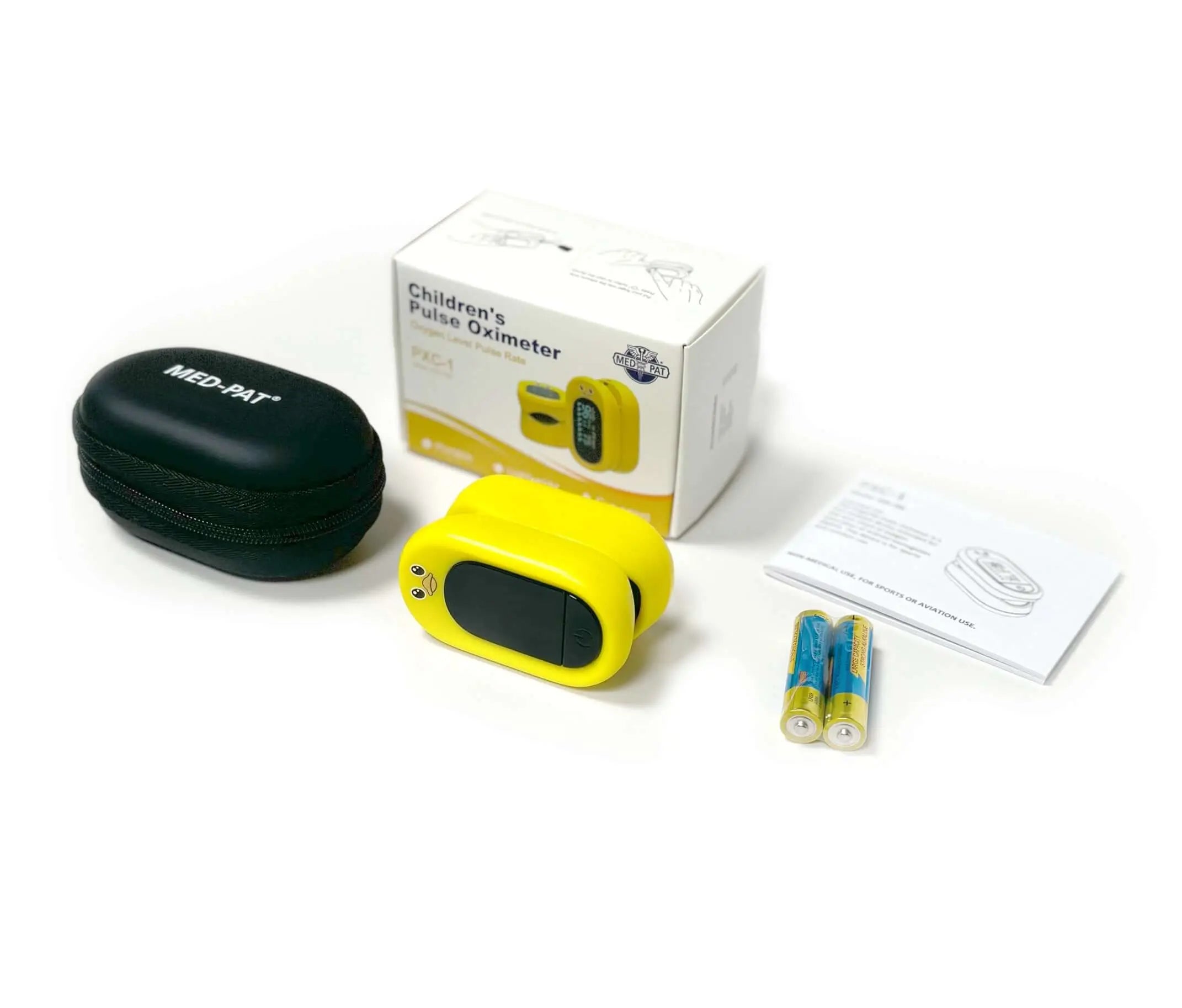 Med-Pat "Ducky" PXC-1 Kids Pulse Oximeter | Fast SpO₂ & Heart Rate | FDA Cleared